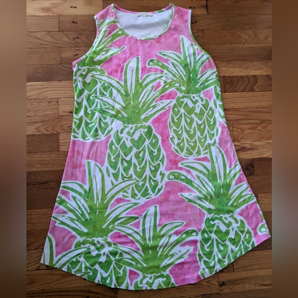 Indigo Soul Pineapple Sleeveless Dress - Picture 1 of 6